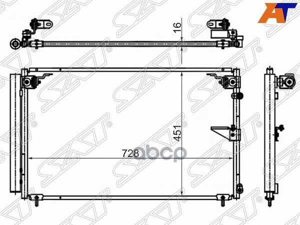

Радиатор Кондиционера Lexus Ls430 00-06 / Toyota Celsior 00-06 Sat арт. ST-TY71-394-0