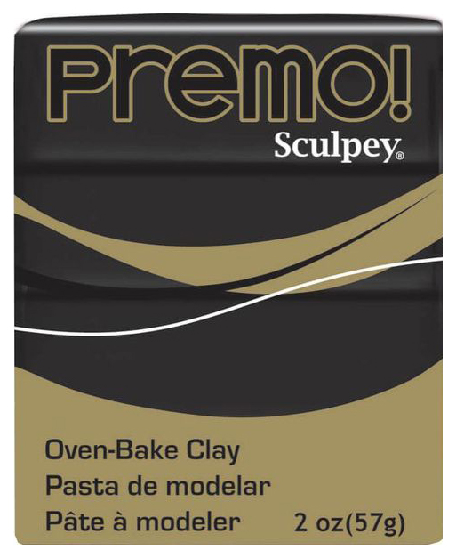 фото Набор полимерной глины sculpey premo57 г черный pe02 5042