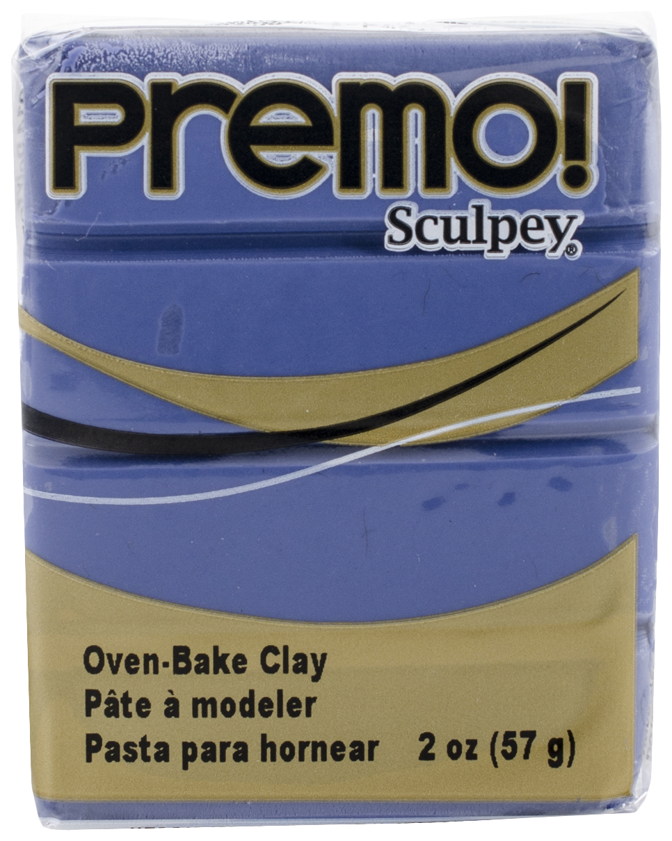 фото Набор полимерной глины sculpey premo 57 г синий pe02 5103