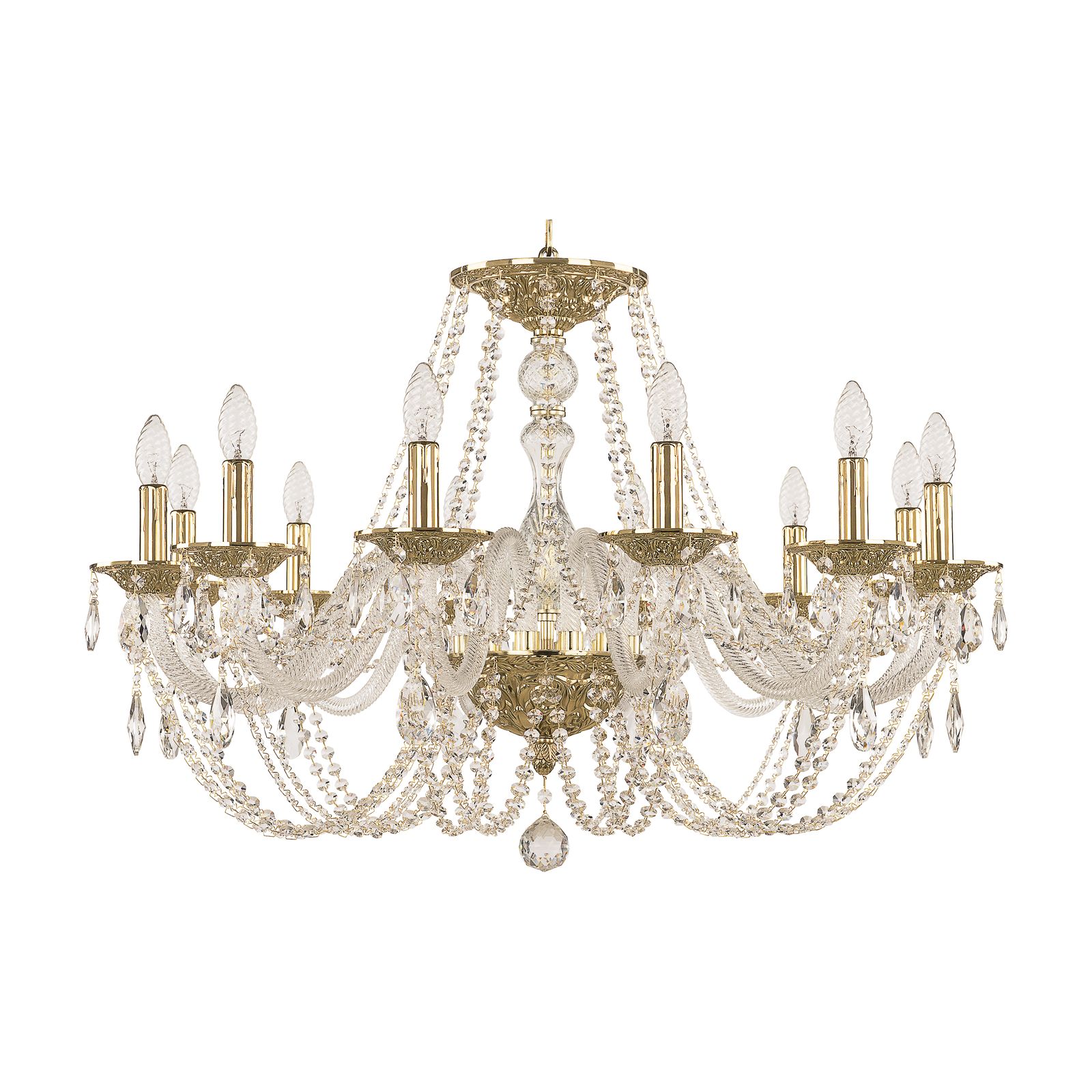 фото Люстра хрустальная 1601/12/300 g bohemia ivele crystal