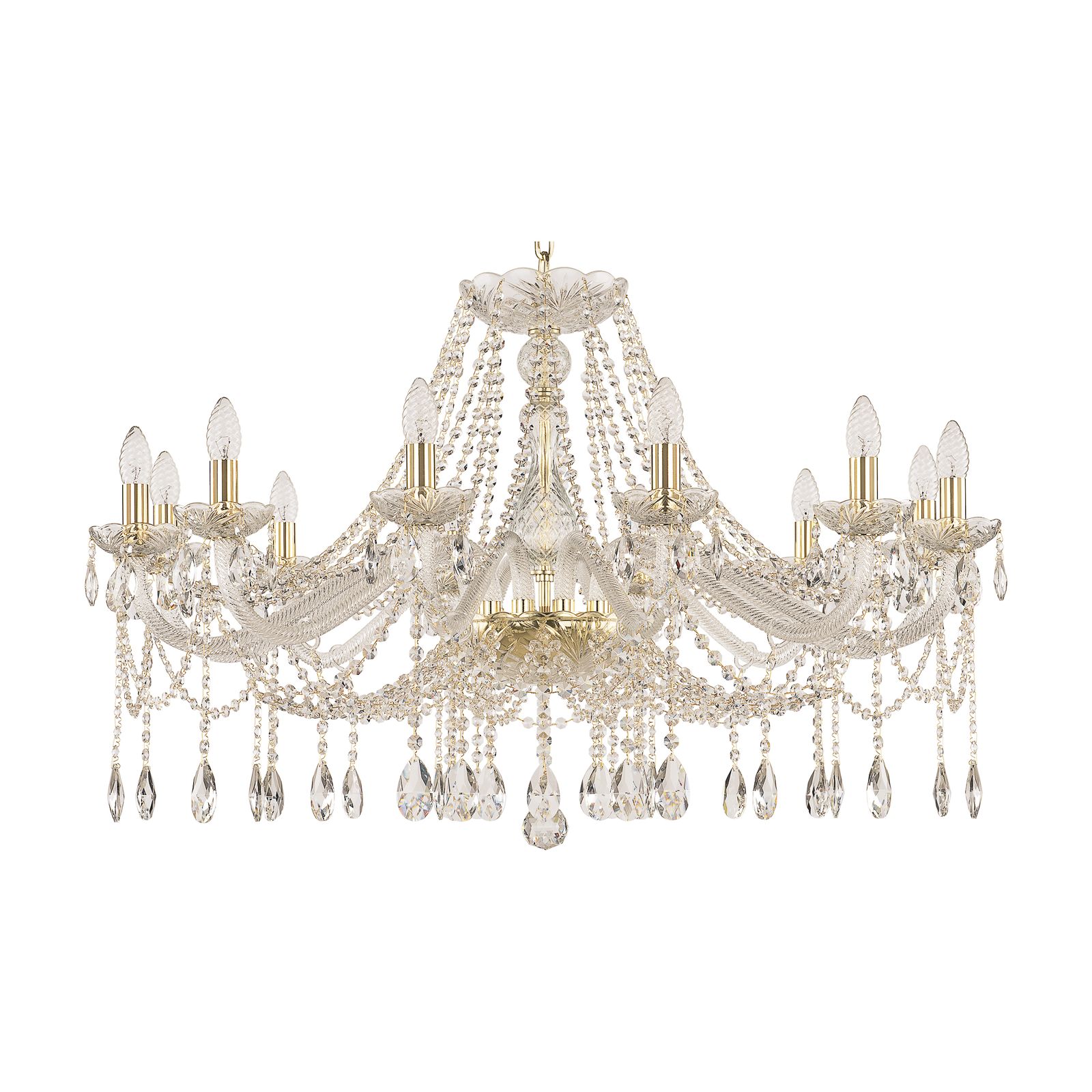 фото Люстра хрустальная 107/12/360 g bohemia ivele crystal
