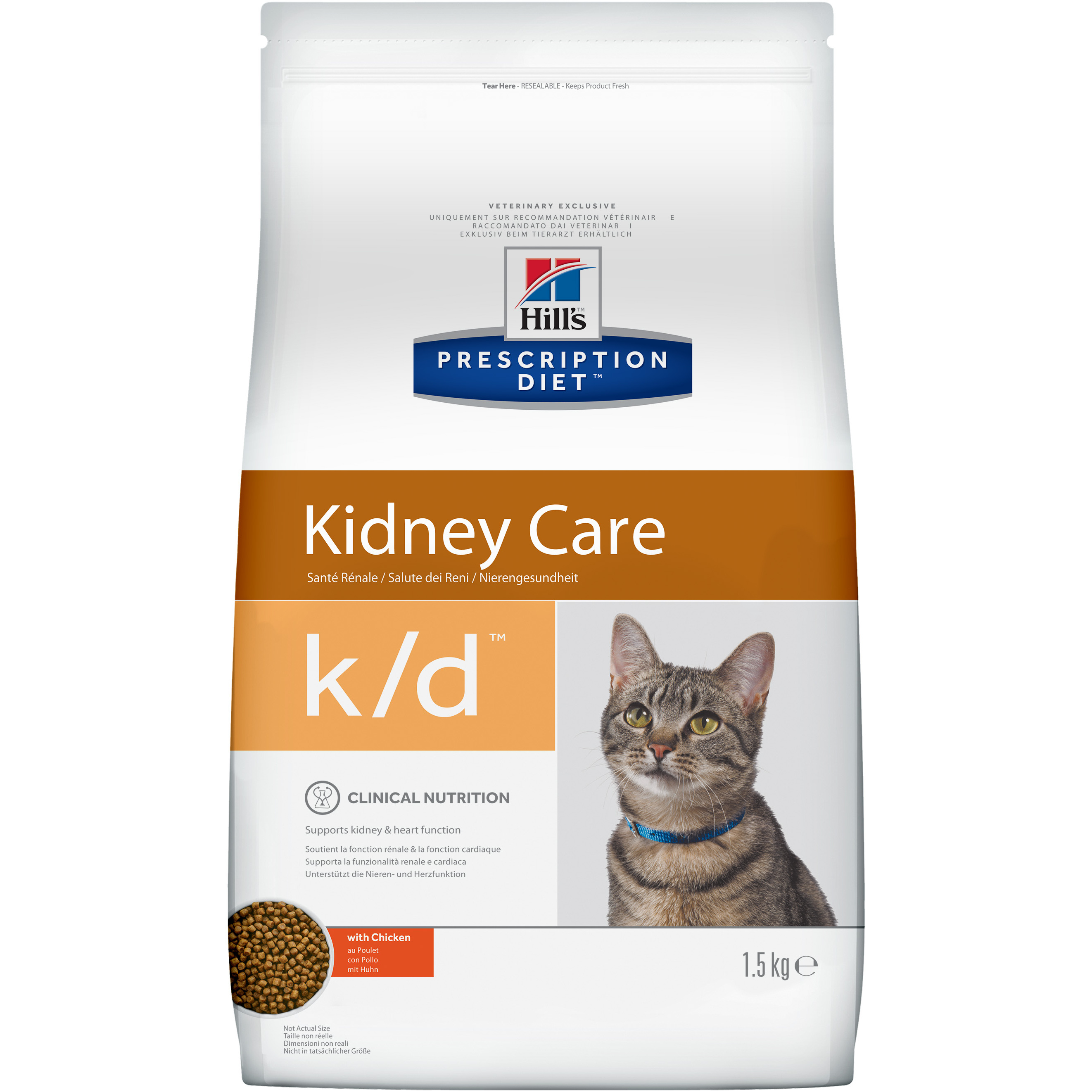 фото Сухой корм для кошек hill's prescription diet kidney care, при патологии почек, 1,5кг