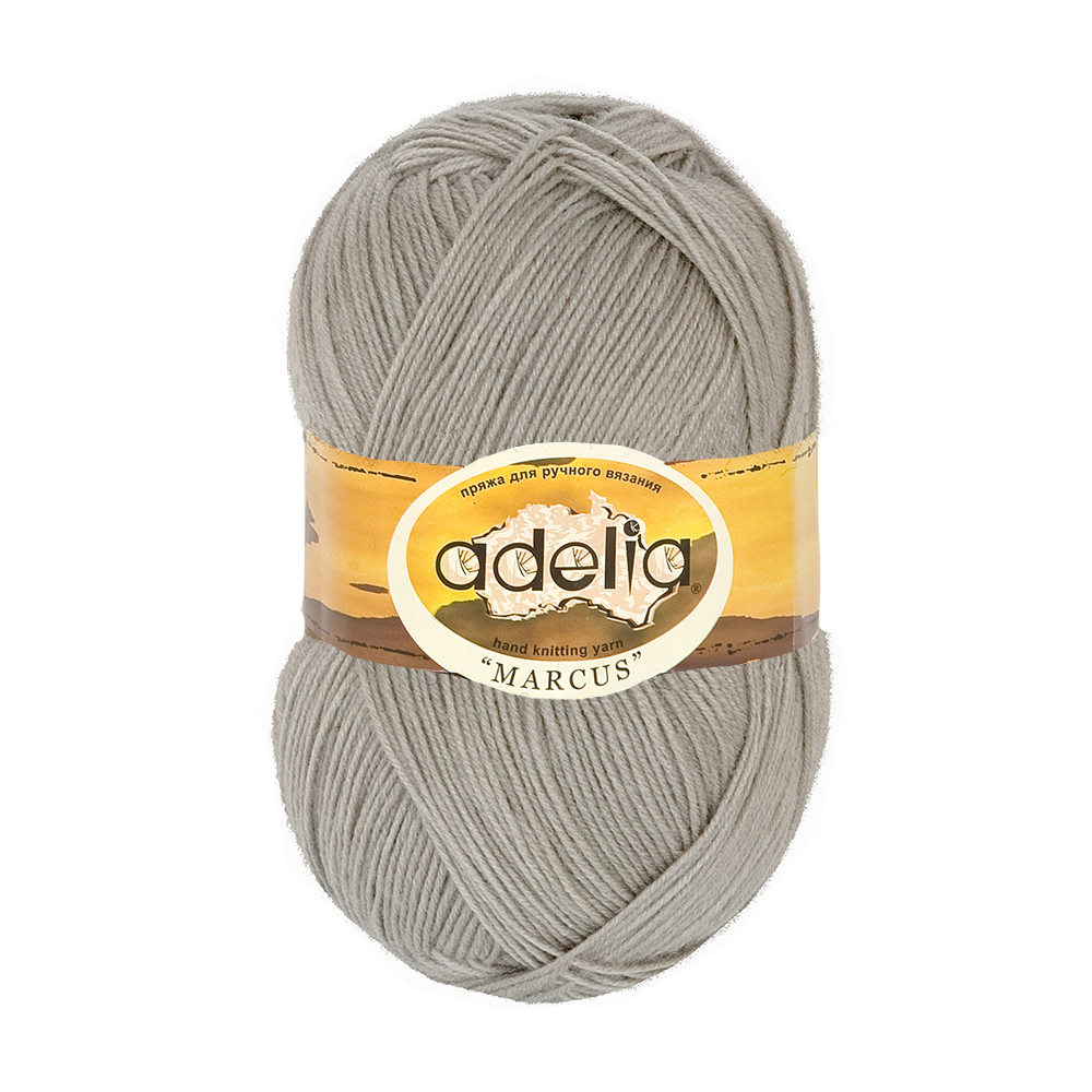 

Пряжа Adelia MARCUS-18 MARCUS 18 светло-серый, MARCUS