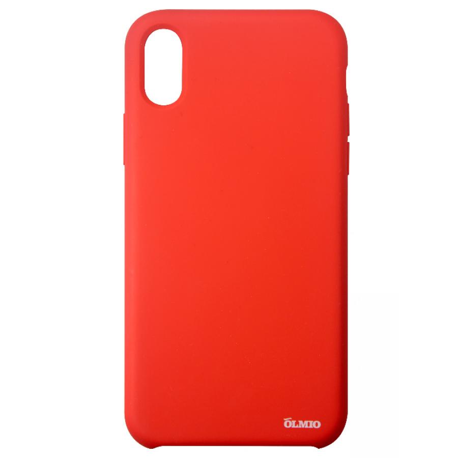 Чехол Olmio Velvet для iPhone X красный