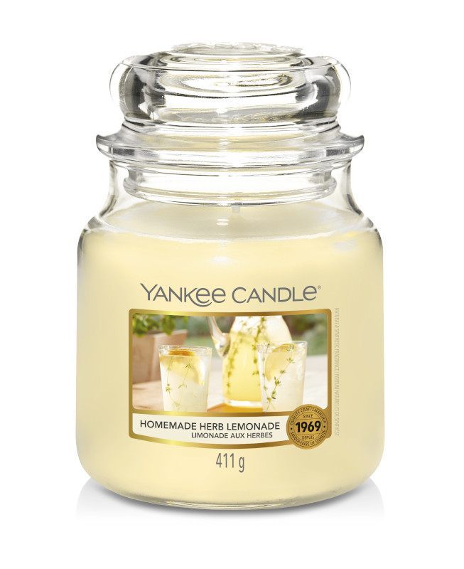 фото Свеча ароматическая yankee candle homemade herb limonade/ домашний лимонад 65-90 ч