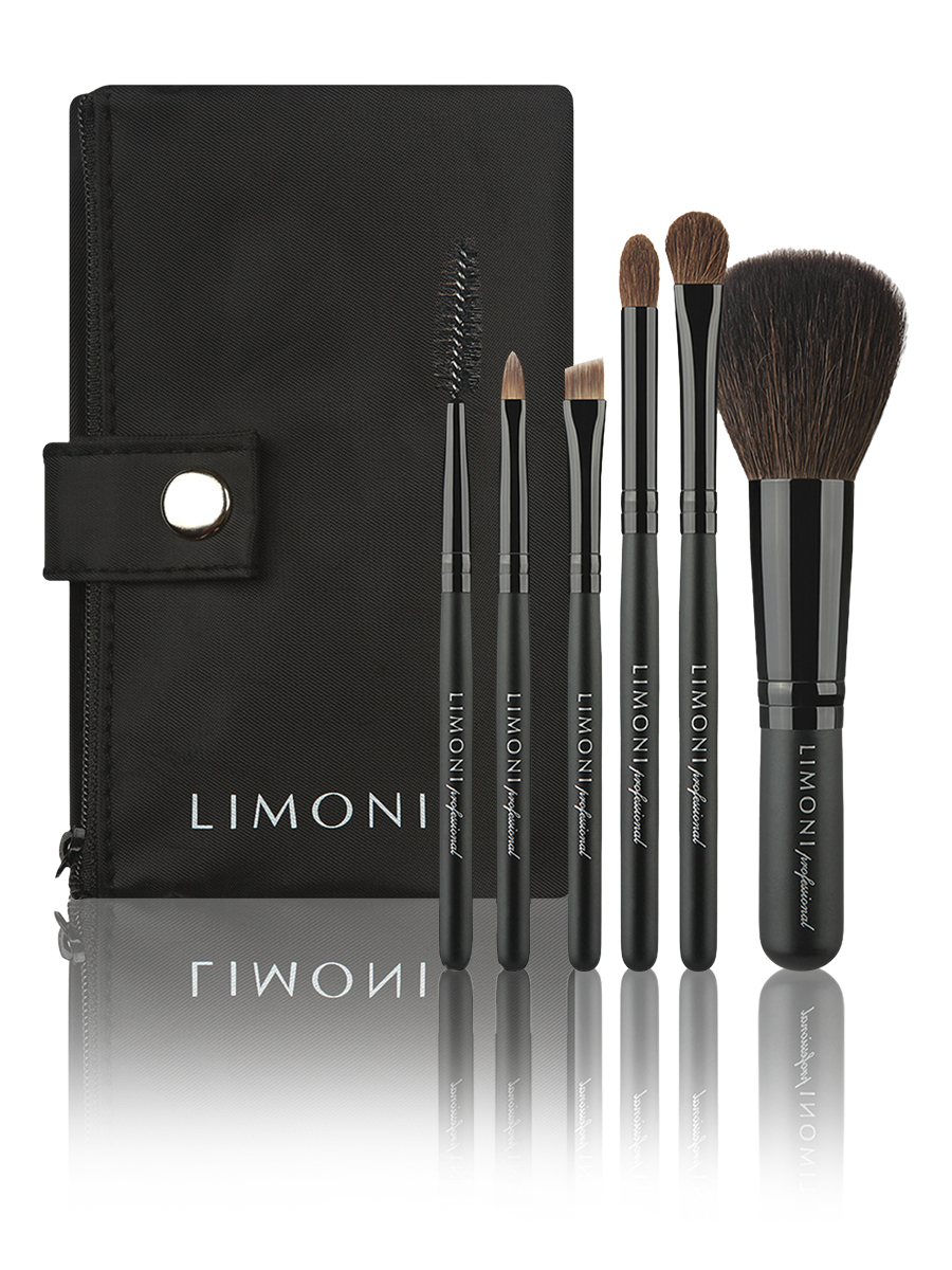 фото Набор кистей limoni professional compact kit (5 кистей в чехле)