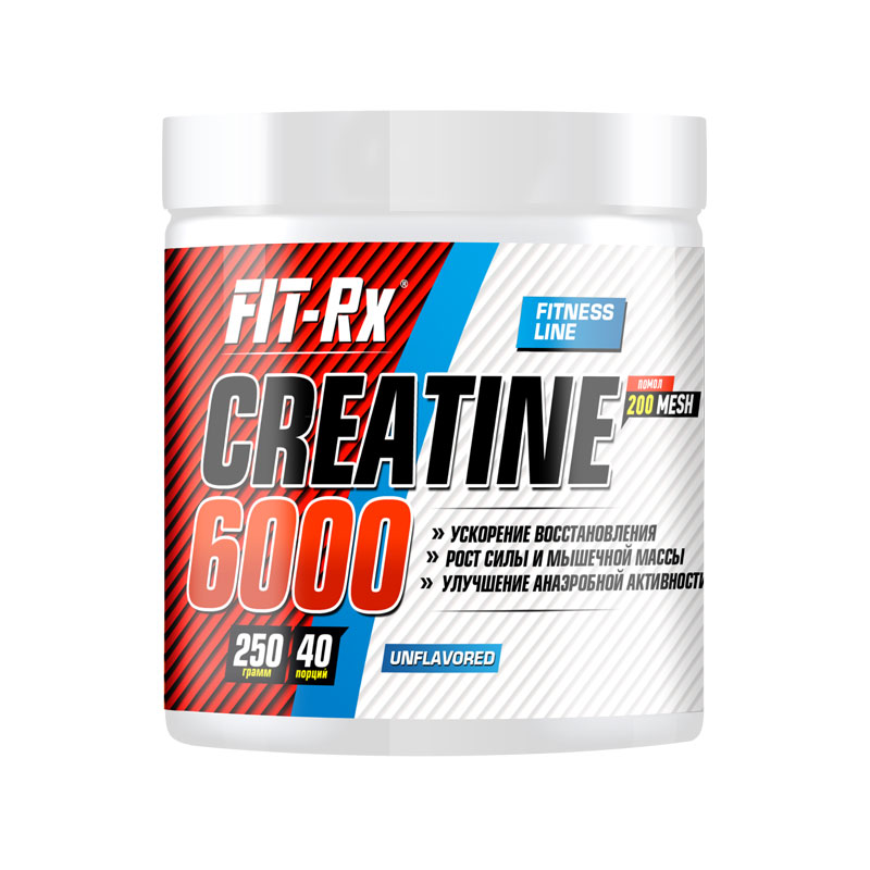 фото Креатин fit-rx creatine 6000, 250 г, unflavored