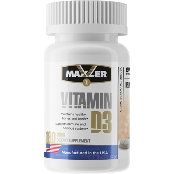 фото Витаминно-минеральный комплекс maxler vitamin d3 180 таблеток