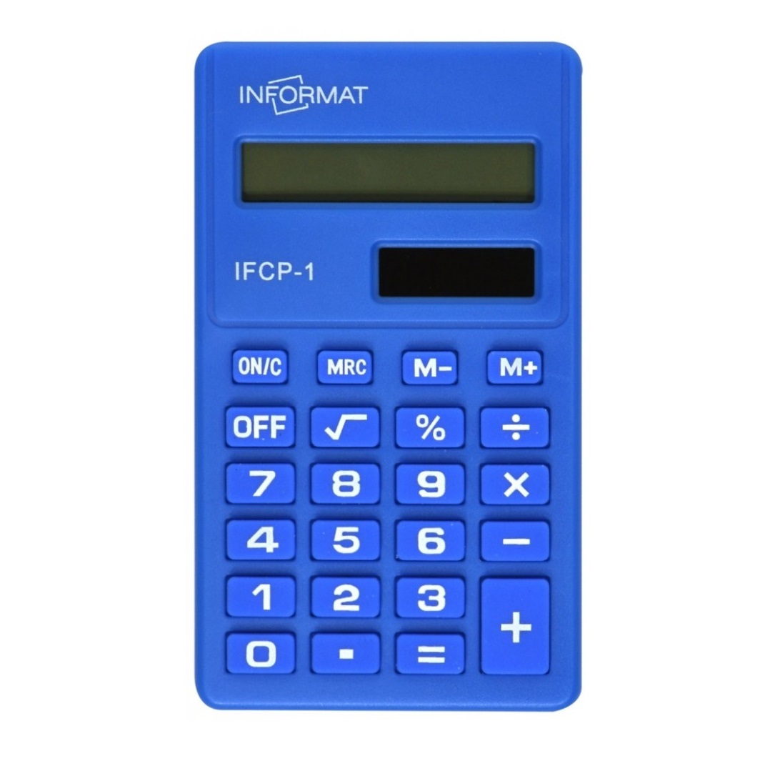 Калькулятор INFORMAT IFCP-1 8 разр. карманный синий