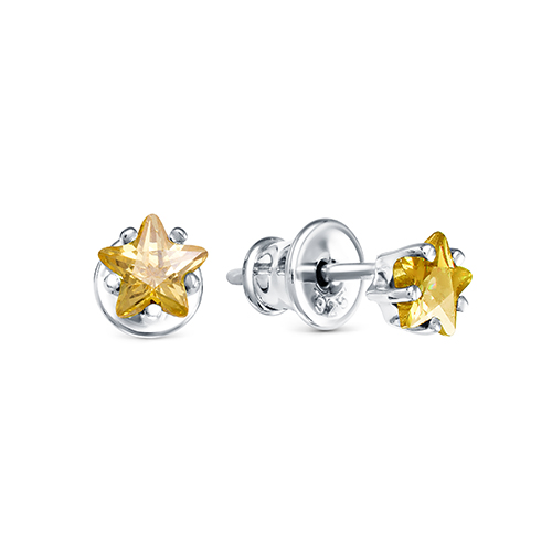 

Серьги женские из серебра АЛЬКОР 02-1570/0КЦ6-00 фианит, 02-1570/0КЦ6-00