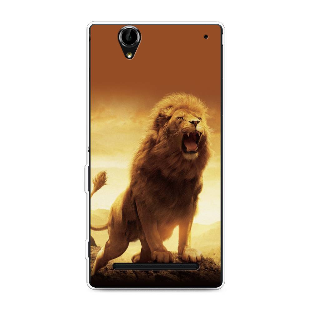 

Чехол на Sony Xperia T2 Ultra "Львиный рык", Коричневый;желтый;оранжевый, 50950-1