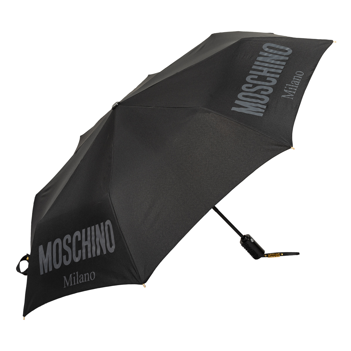 

Зонт складной женский автоматический MOSCHINO 8021-OCA New Metal, черный, 8021-OCA New Metal