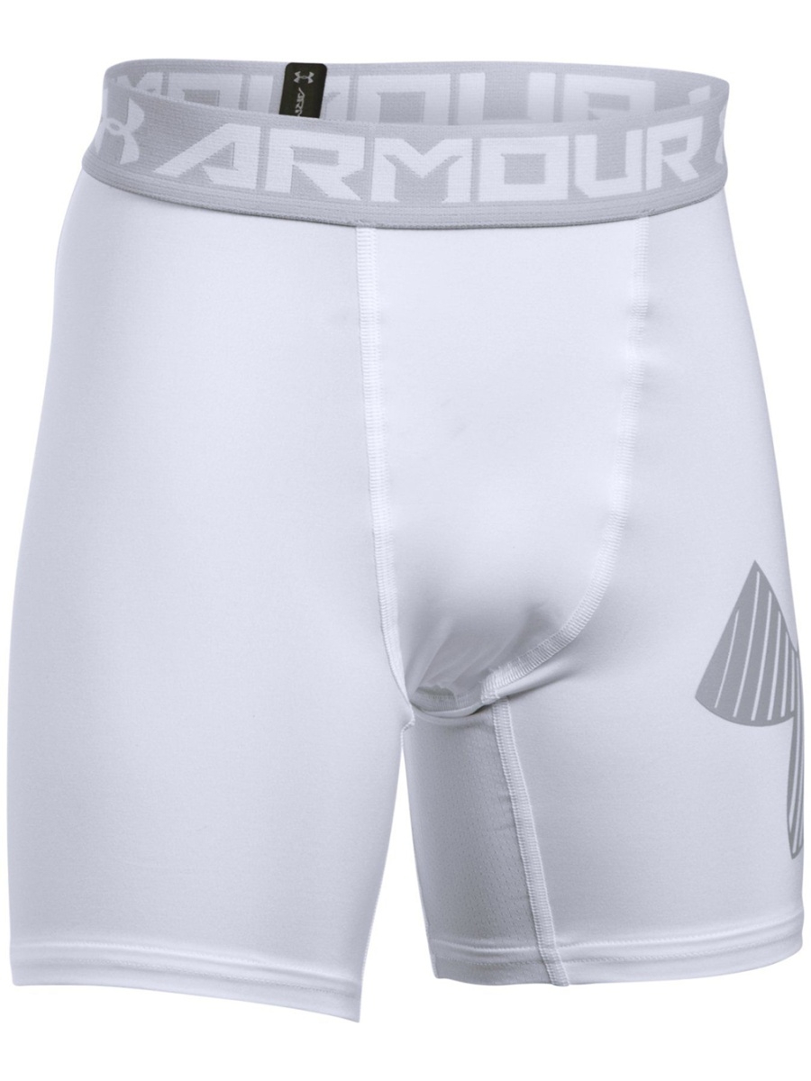 фото Шорты детские under armour armour mid short-wht цв.белый р.152