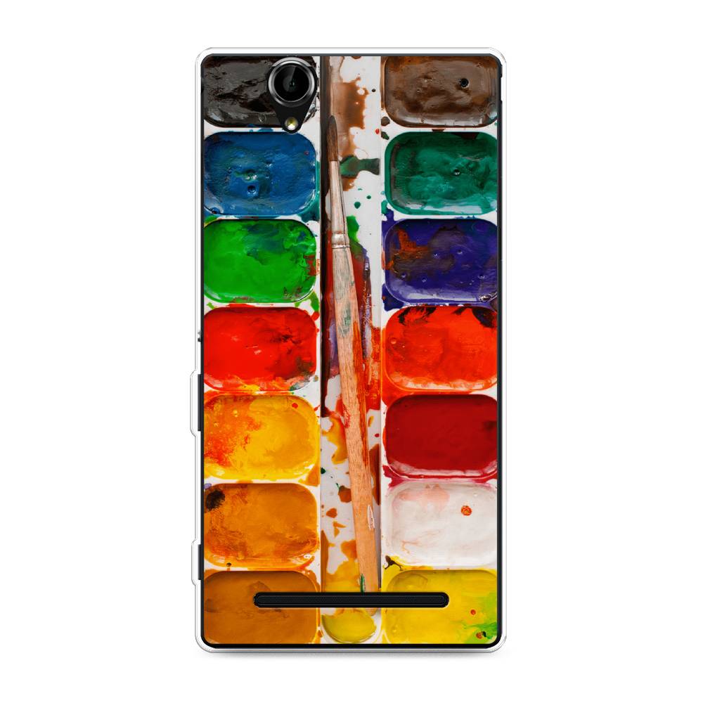 

Чехол на Sony Xperia T2 Ultra "Акварель", 50950-4