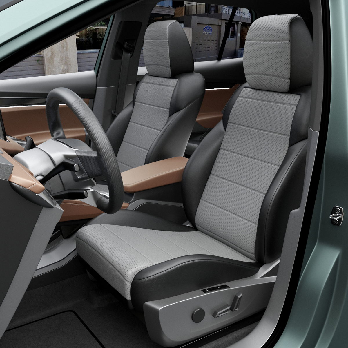 

Чехлы Automobiler для Suzuki Liana, Серый;черный, 728