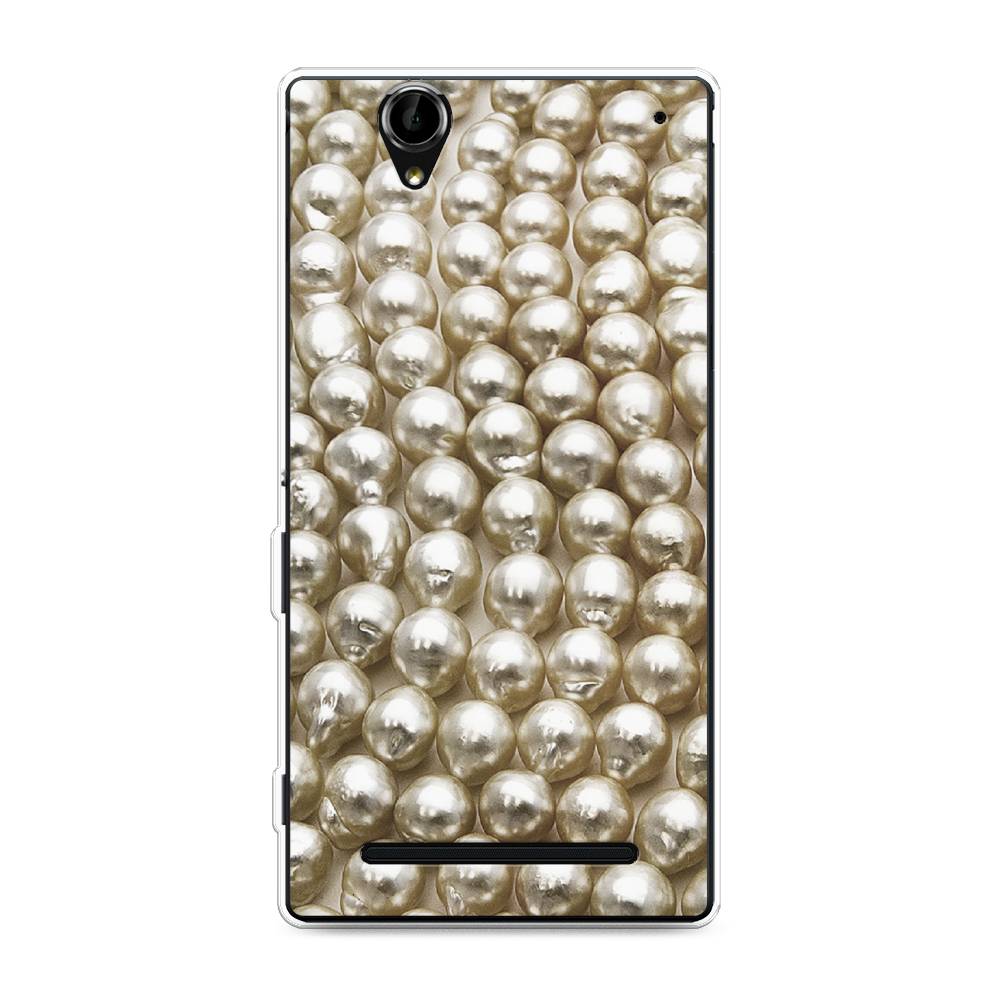 

Чехол на Sony Xperia T2 Ultra "Жемчуг", Бежевый, 50950-3