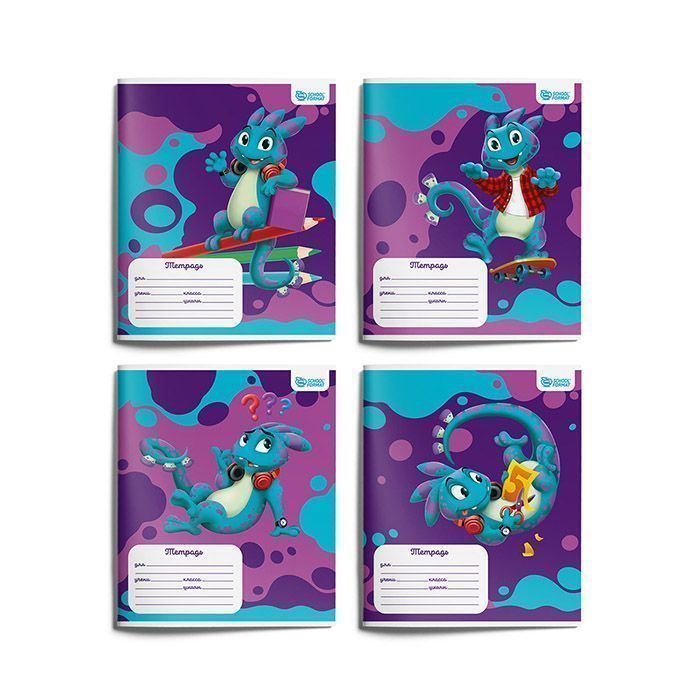 

Тетрадь Schoolformat SMART DINO 12 л. в линию, 20 шт, ТШЛ12-СМД-НМП