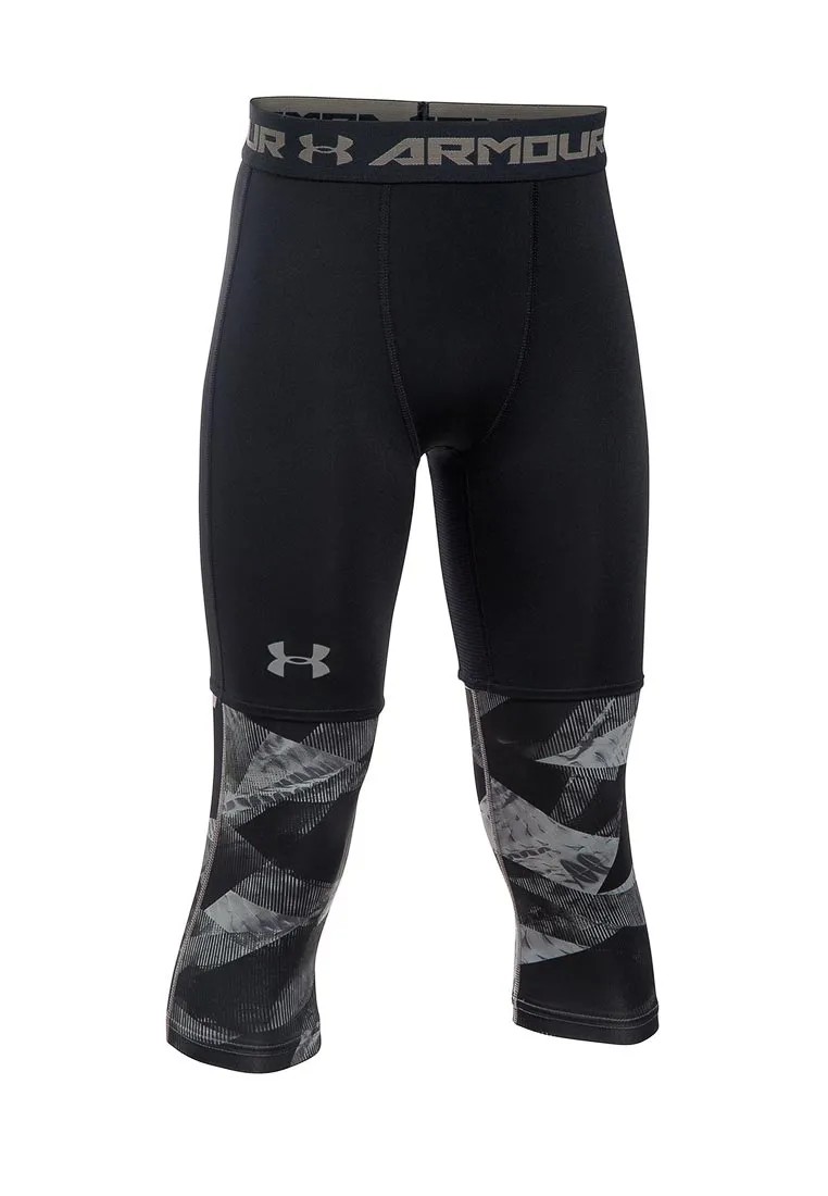 фото Леггинсы детские under armour sc30 3/4 legging цв.черный р.152