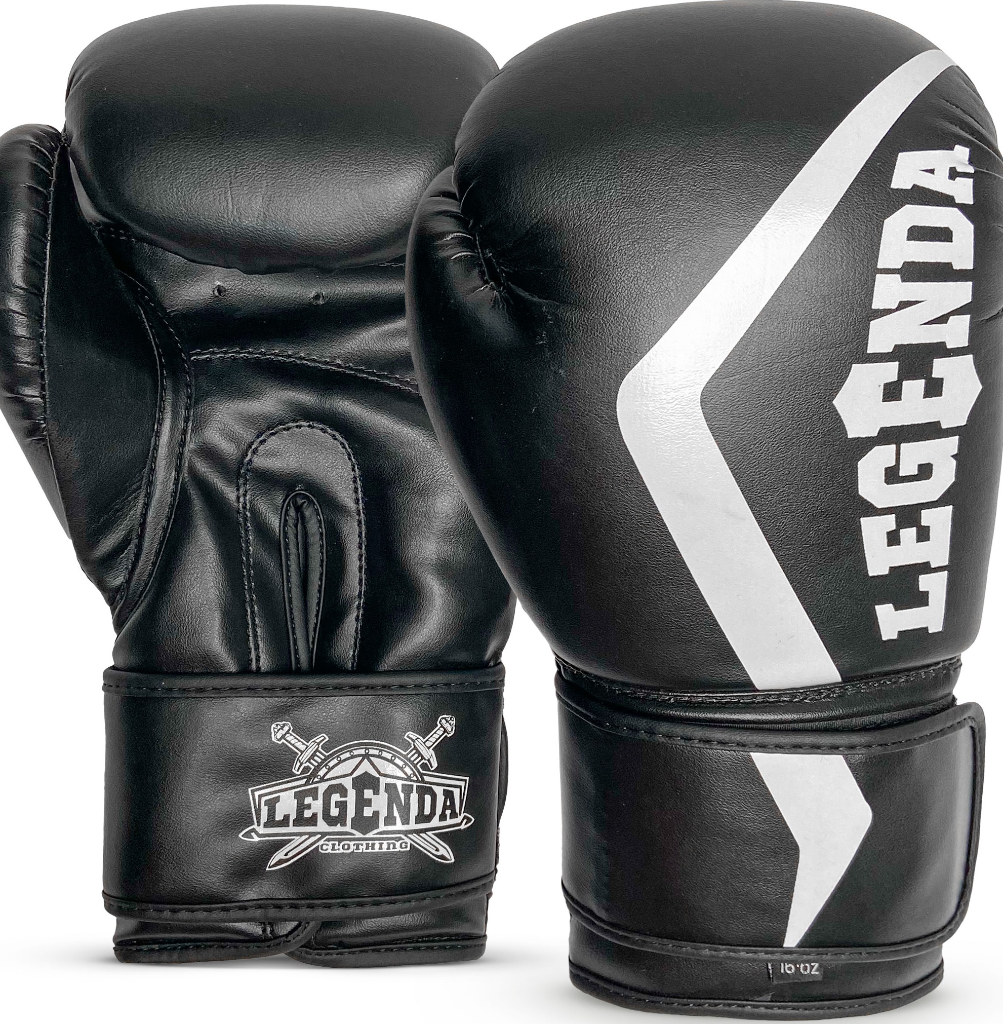 Боксерские перчатки Legenda Защитник черный 14 унций
