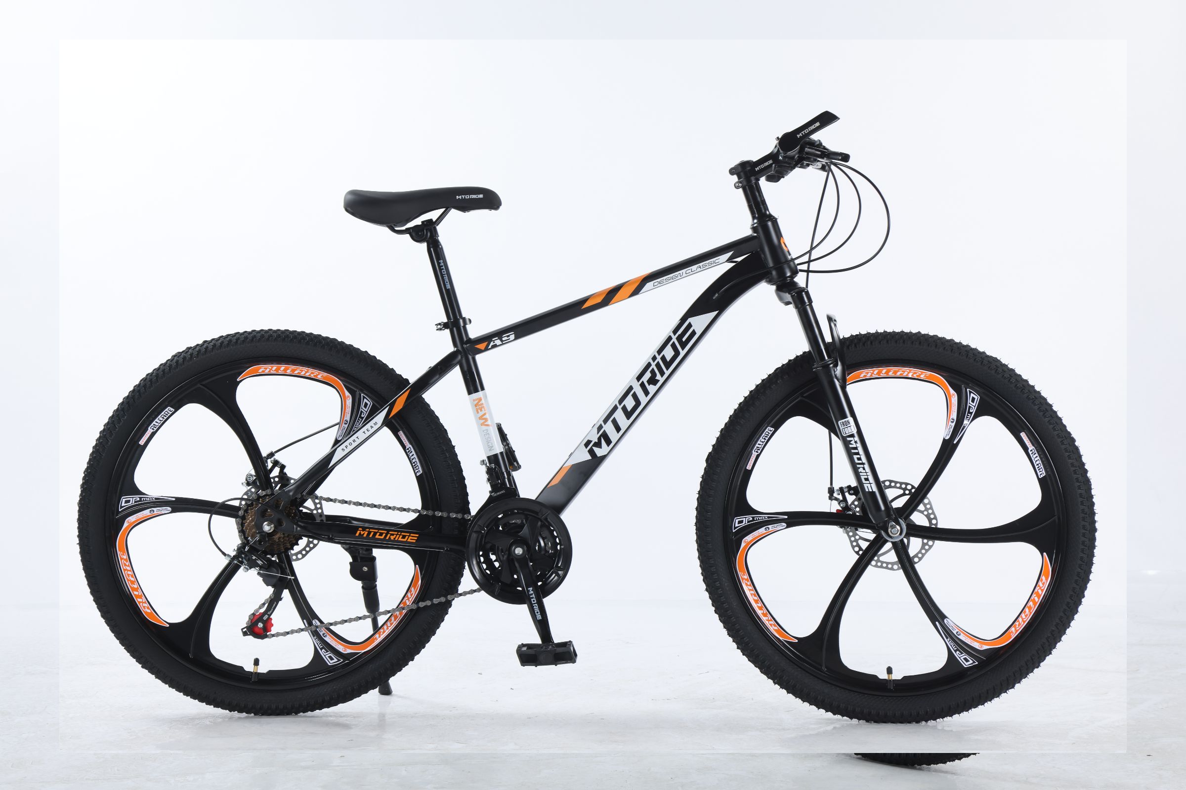 Горный велосипед МТО RIDE 26 2023 черно-оранжевый