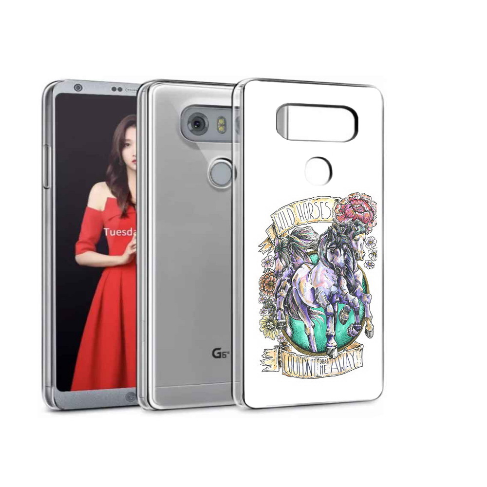 

Чехол MyPads Tocco для LG G5 рисунок коней в цветах, Прозрачный, Tocco
