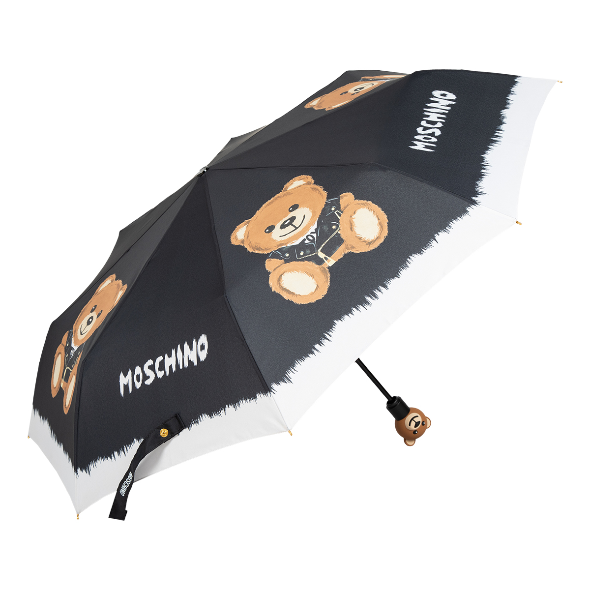 

Зонт складной женский автоматический MOSCHINO 8063-OCA Pop art bear, черный, 8063-OCA Pop art bear