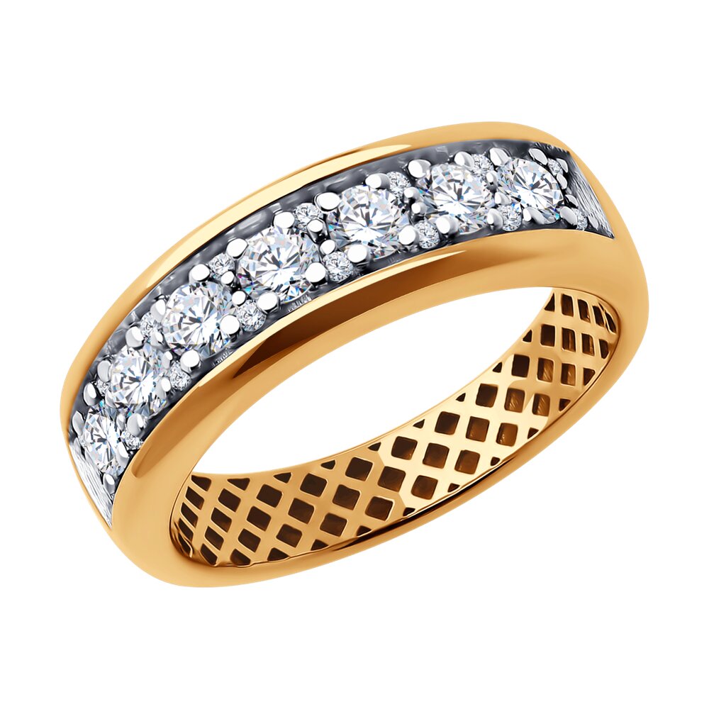 

Кольцо из золота р. 18,5 Diamant 51-110-02052-1, фианит, 51-110-02052-1