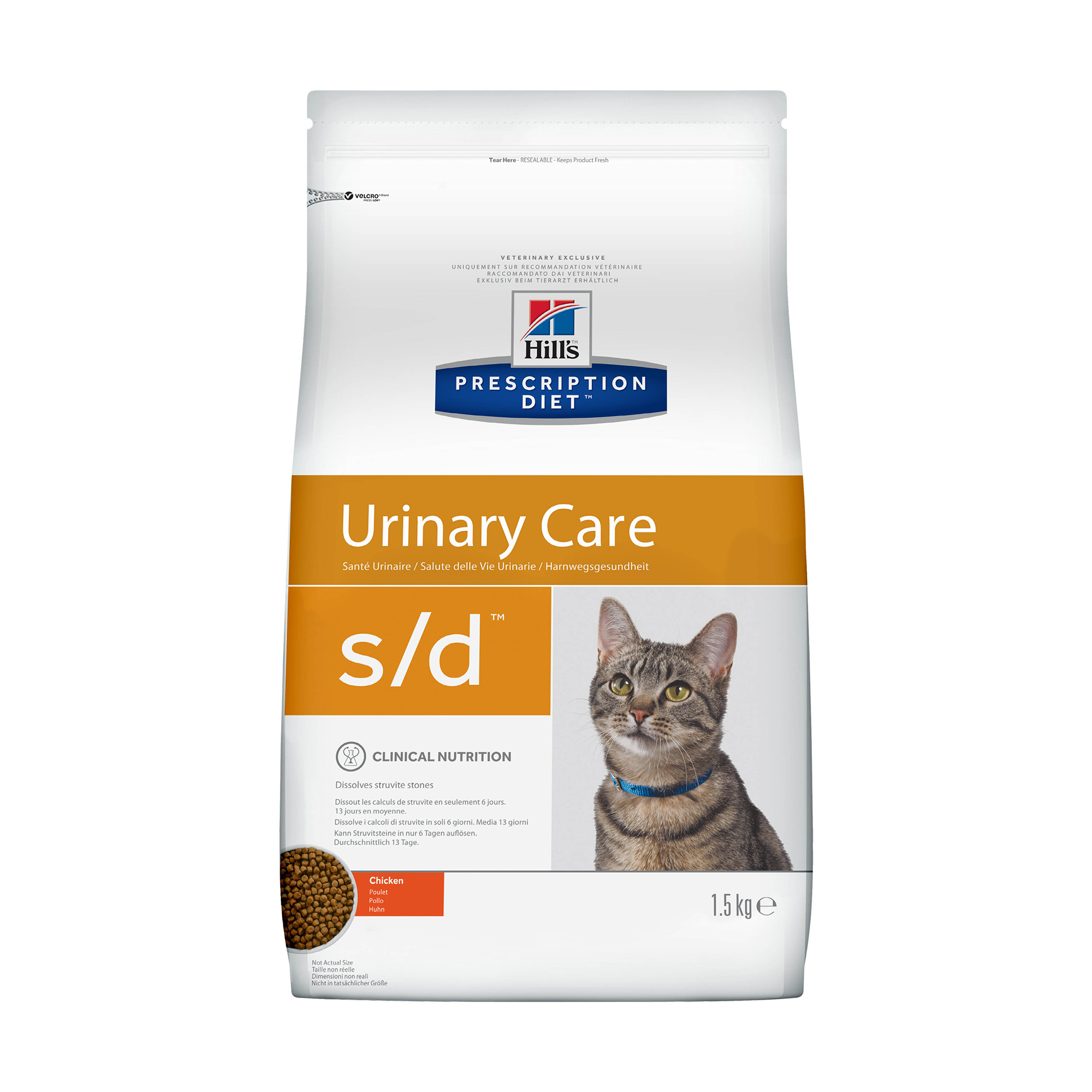 фото Сухой корм для кошек hill's prescription diet urinary care, лечение мкб, курица,1,5кг