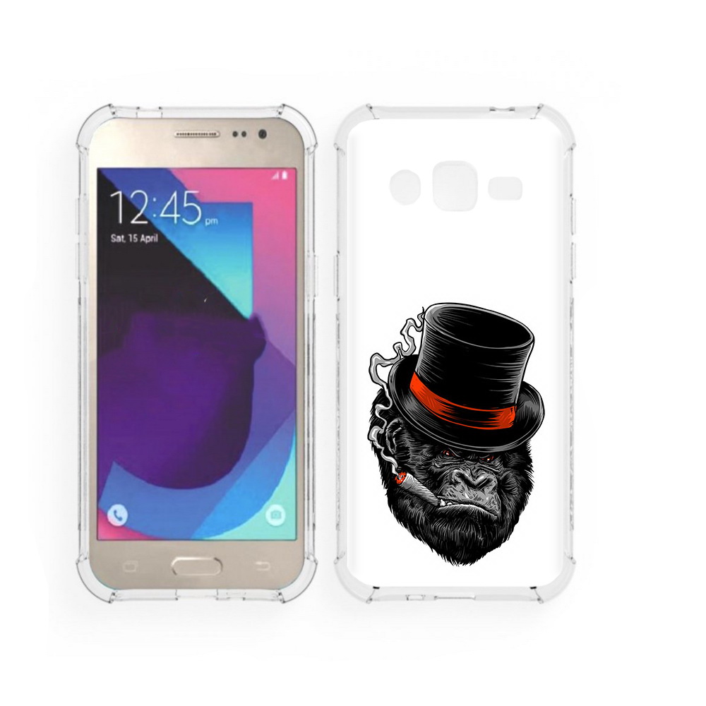 Чехол MyPads Tocco для Samsung Galaxy J2 дизайнерская горилла (PT226924.572.431)