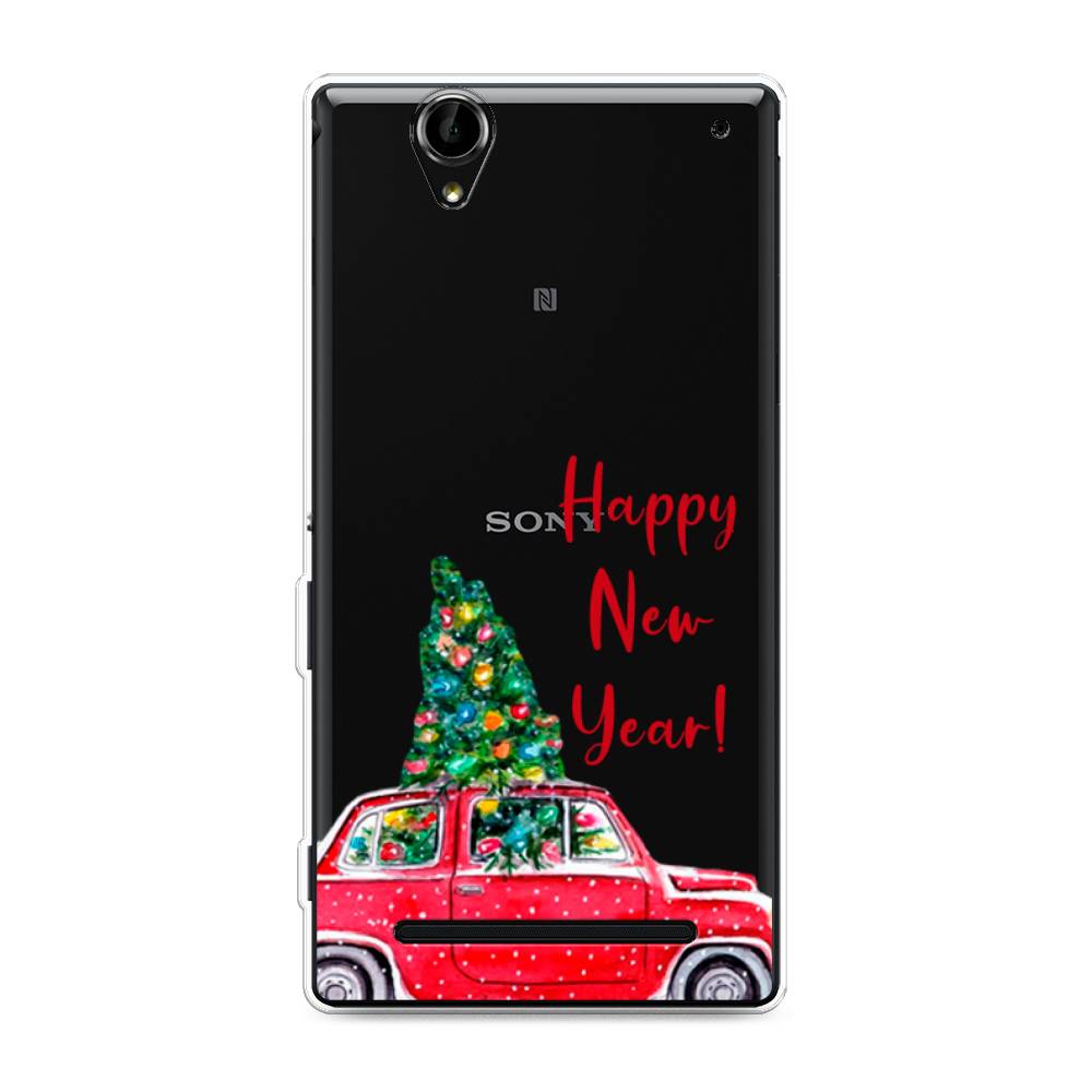 

Чехол на Sony Xperia T2 Ultra "Happy New Year", Красный;зеленый, 50950-5