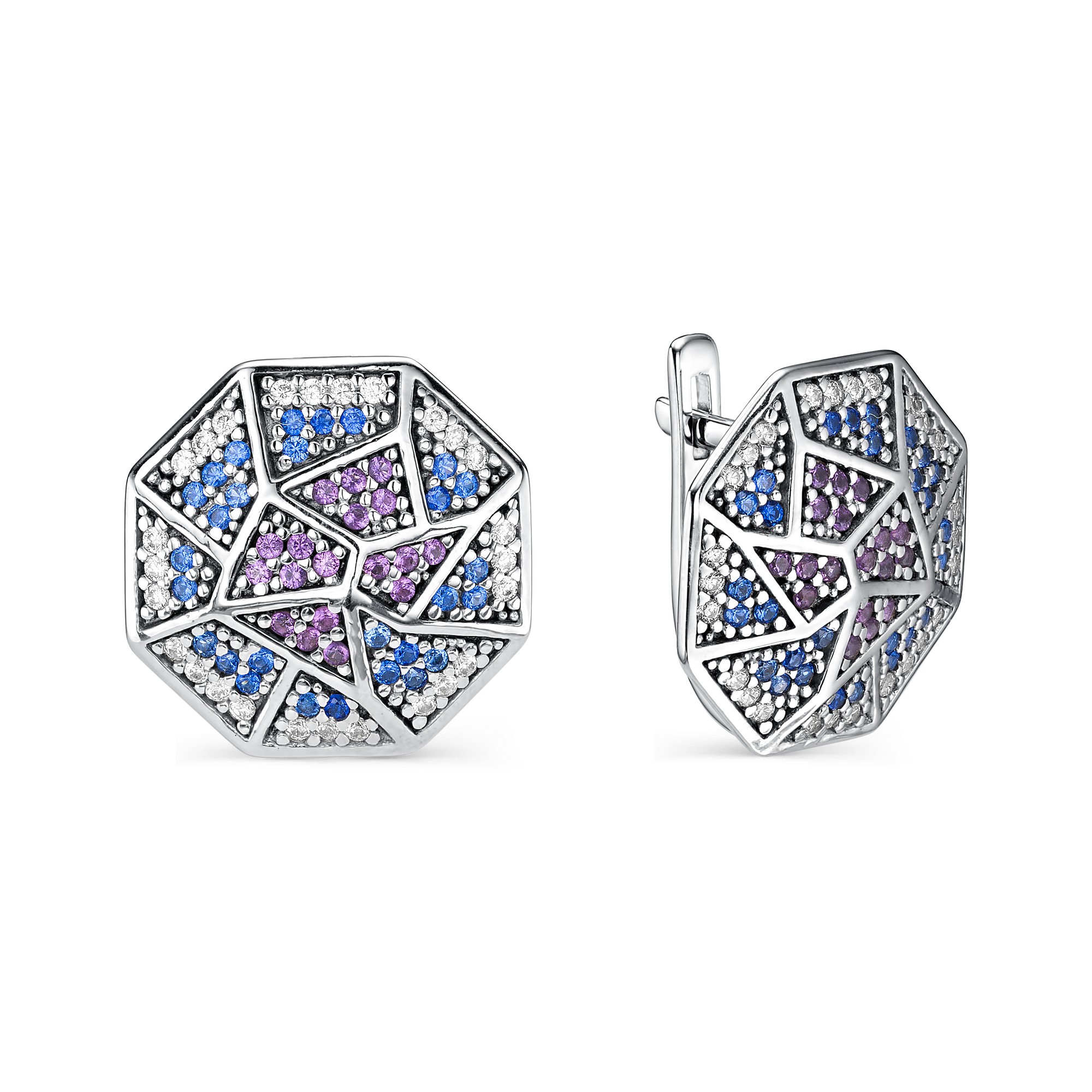 

Серьги женские из серебра АЛЬКОР 02-0731/КЦ11-00 фианит, 02-0731/КЦ11-00