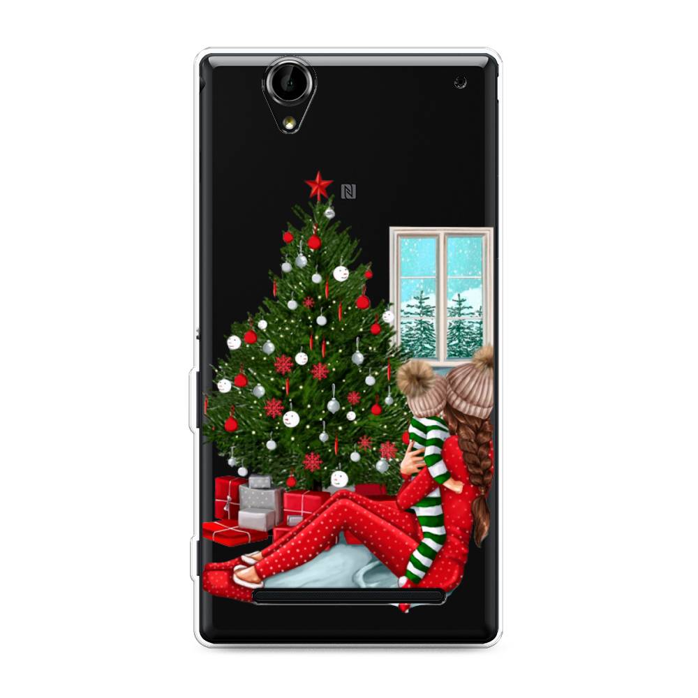 

Чехол на Sony Xperia T2 Ultra "Новый год с мамой", Красный;зеленый;голубой, 50950-6