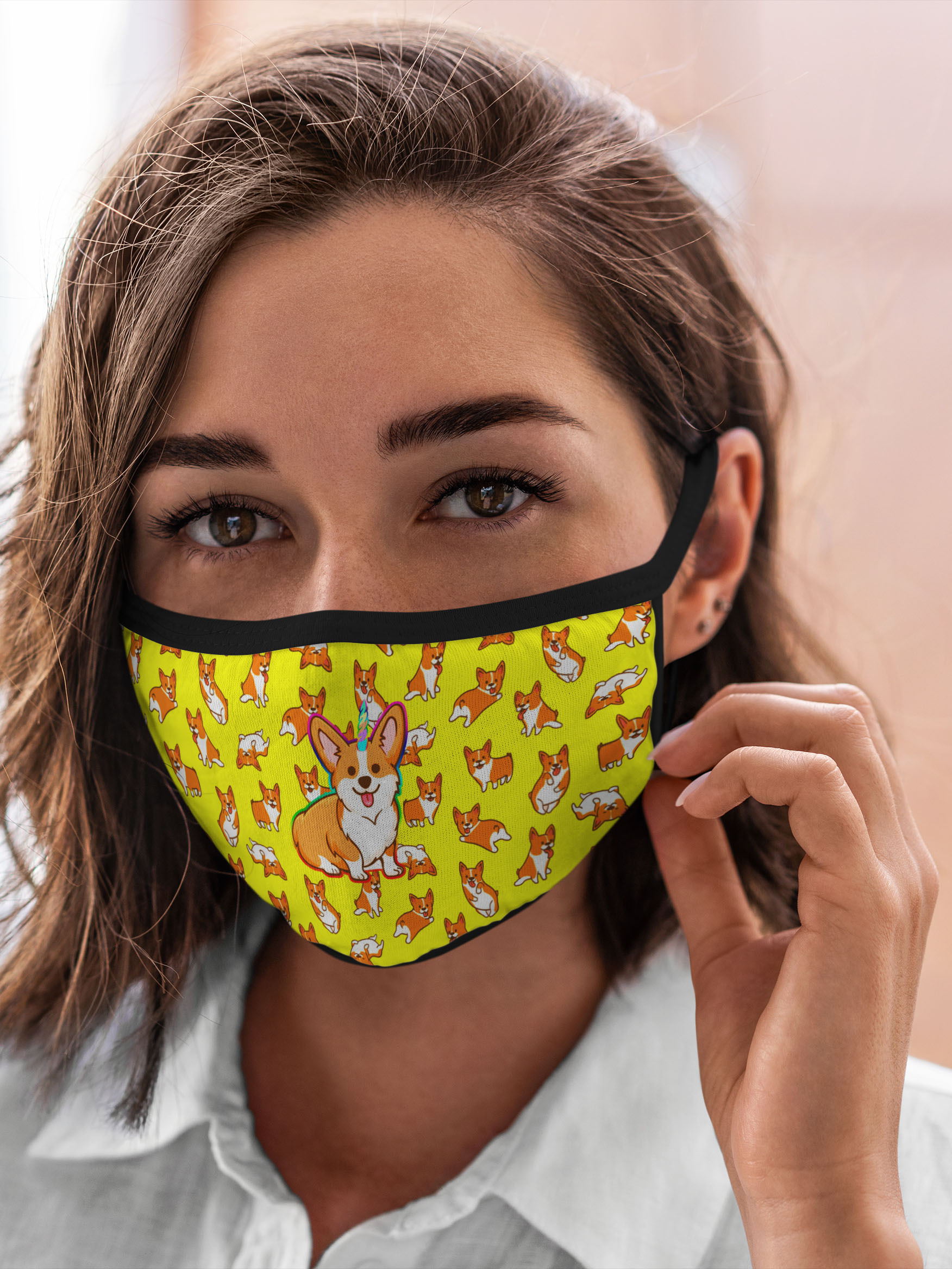 

Многоразовая маска унисекс Burnettie Вельш Корги Corgi, Разноцветный, Вельш Корги Corgi