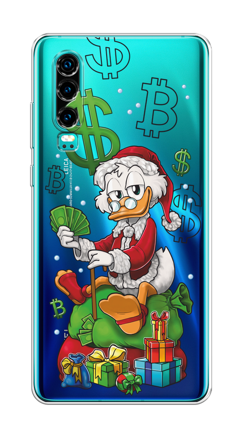 

Чехол на Huawei P30 "Богатый санта Скрудж Макдак", Белый;красный;зеленый, 68550-1