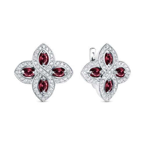 

Серьги из серебра со шпинелью АЛЬКОР 02-1549/00ШР-00, 02-1549/00ШР-00