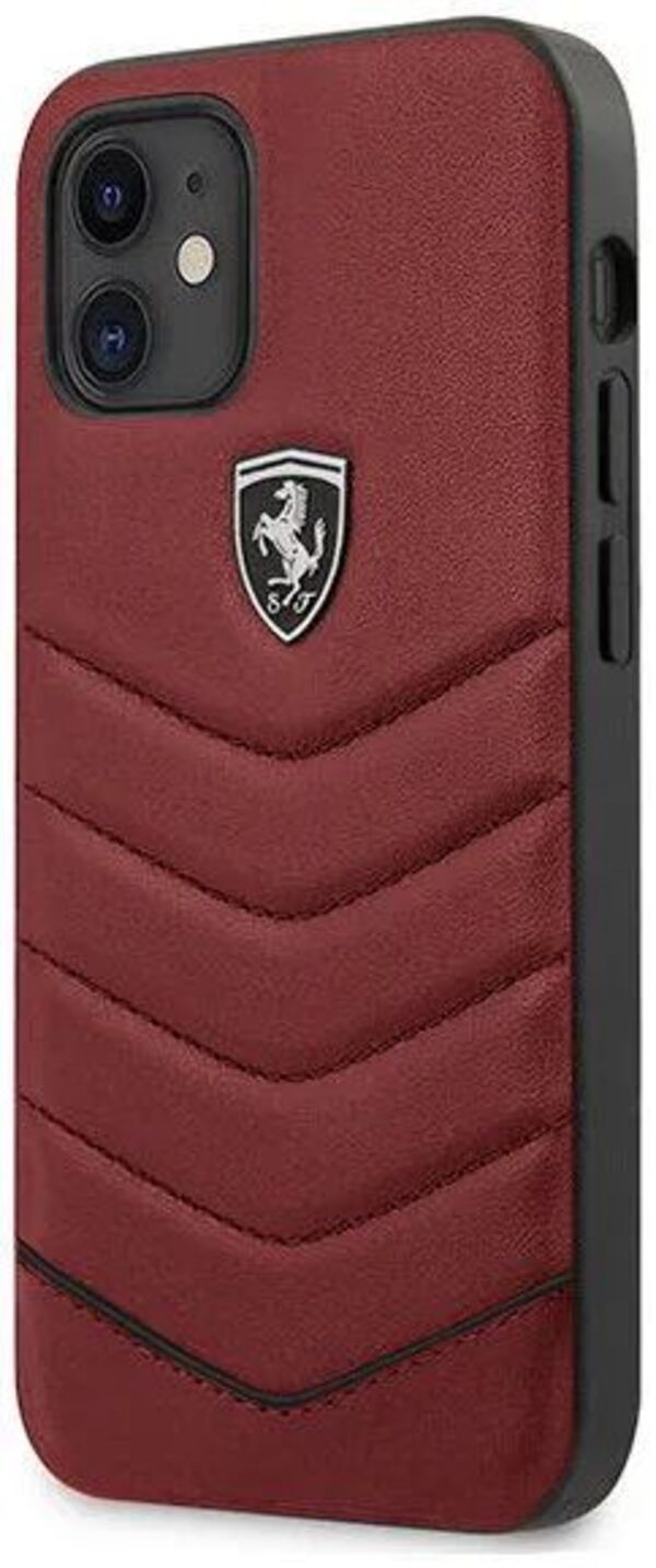 

Чехол (клип-кейс) Ferrari, для Apple iPhone 12 mini, красный [fehquhcp12sre]