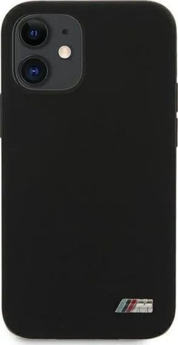 

Чехол (клип-кейс) BMW liquid silicone, для Apple iPhone 12 mini, черный [bmhcp12smsilbk]