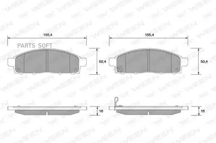 Тормозные колодки Ween 1512592