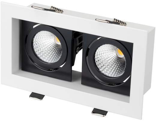 

Arlight Светильник CL-KARDAN-S180x102-2x9W Day (WH-BK, 38 deg) 024129