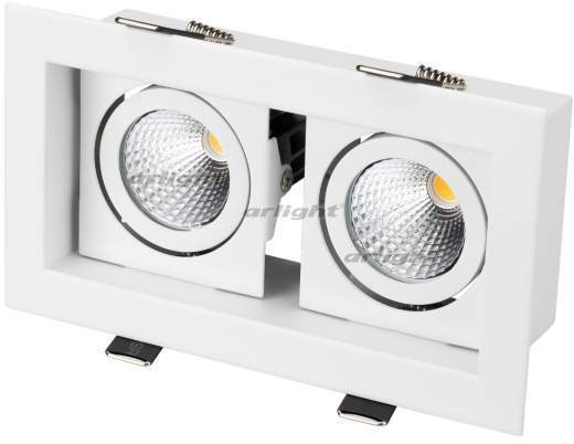 

Arlight Светильник CL-KARDAN-S180x102-2x9W Warm (WH, 38 deg) 024127