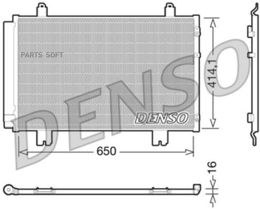 

Радиатор кондиционера автомобильный Denso DCN51009