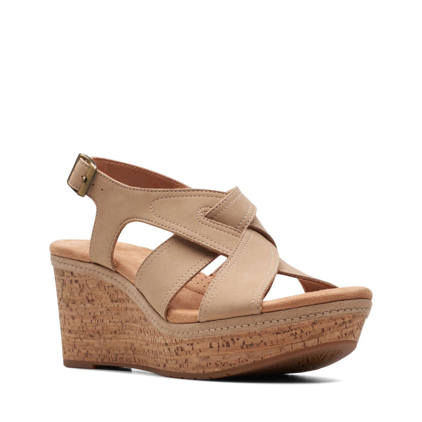 

Босоножки женские Clarks Elleri Rae бежевые 38 EU, Бежевый, Elleri Rae