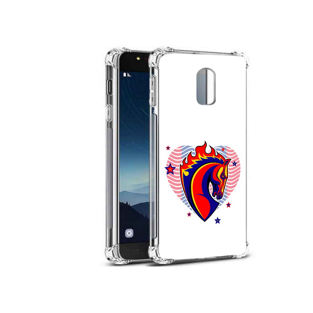 

Чехол MyPads Tocco для Samsung Galaxy C8 ФК ЦСЛ Лошадь (PT96288.518.180), Прозрачный, Tocco