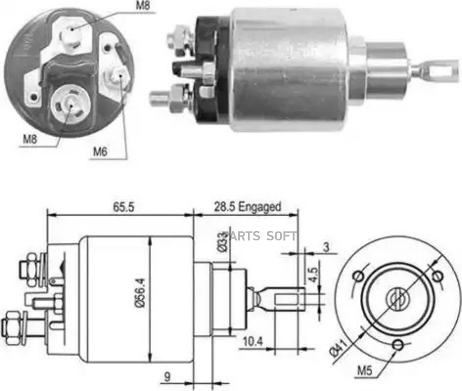 

MAGNETI MARELLI 940113050428 Реле втягивающее