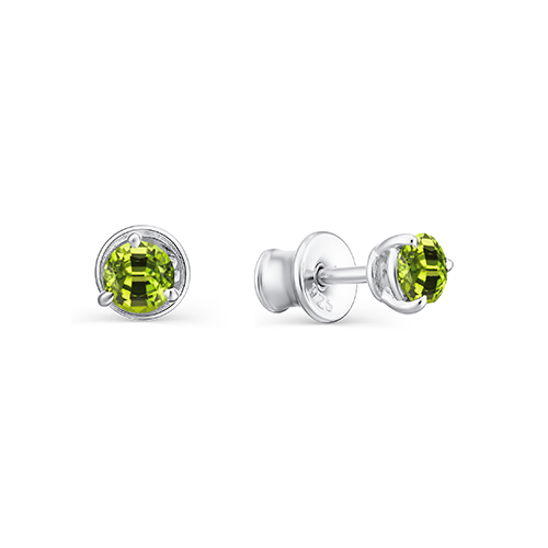 

Серьги женские из серебра АЛЬКОР 02-1196/00ХР-00 хризолит, 02-1196/00ХР-00