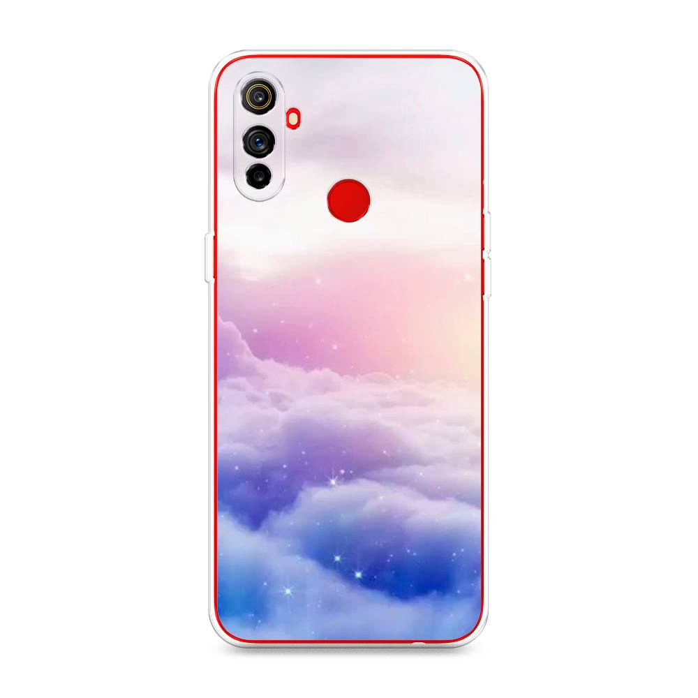 

Чехол на Realme C3 "Небеса", Голубой;белый;розовый, 253050-2