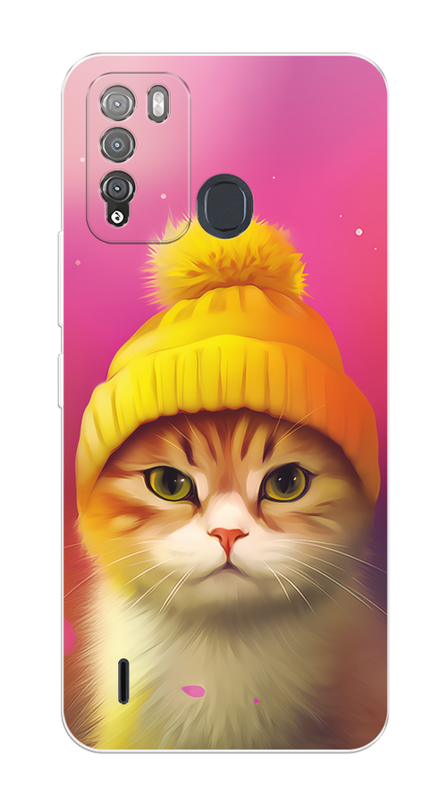 

Чехол на Itel Vision 1 Pro "Котик в шапочке", Розовый;желтый;бежевый, 3200350-1