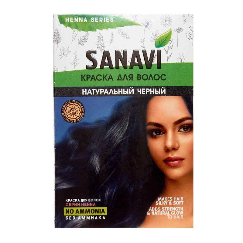 Краска для волос SANAVI на основе хны hair dye, Натуральный черный, 75г лекции по теории крыла