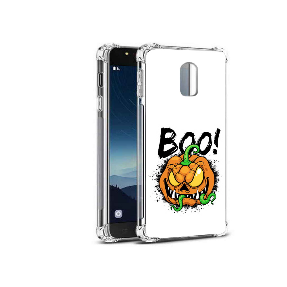 Чехол MyPads Tocco для Samsung Galaxy C8 Хэллоуин бу (PT96288.518.193)