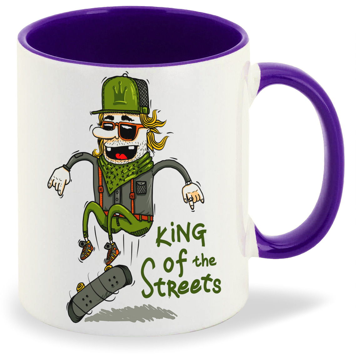 

Кружка CoolPodarok Прикол King of the streets, Прикол King of the streets